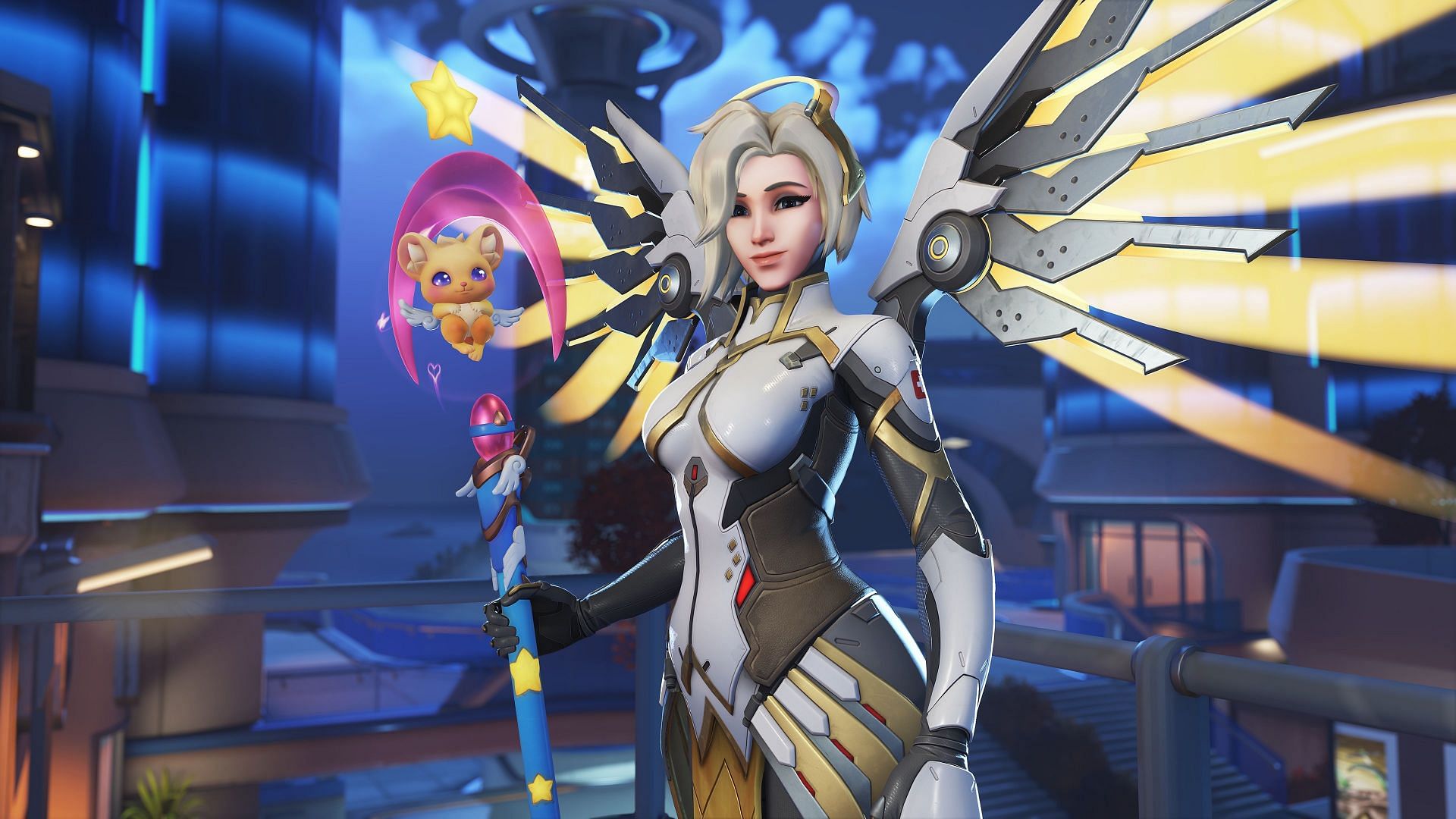 New Mercy Mythic weapon skin in Overwatch 2 Season 16 mid-season update (Image via Blizzard Entertainment)